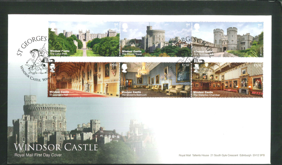 2017 - First Day Cover "Windsor Castle" - St George's Chapel, Windsor Postmark